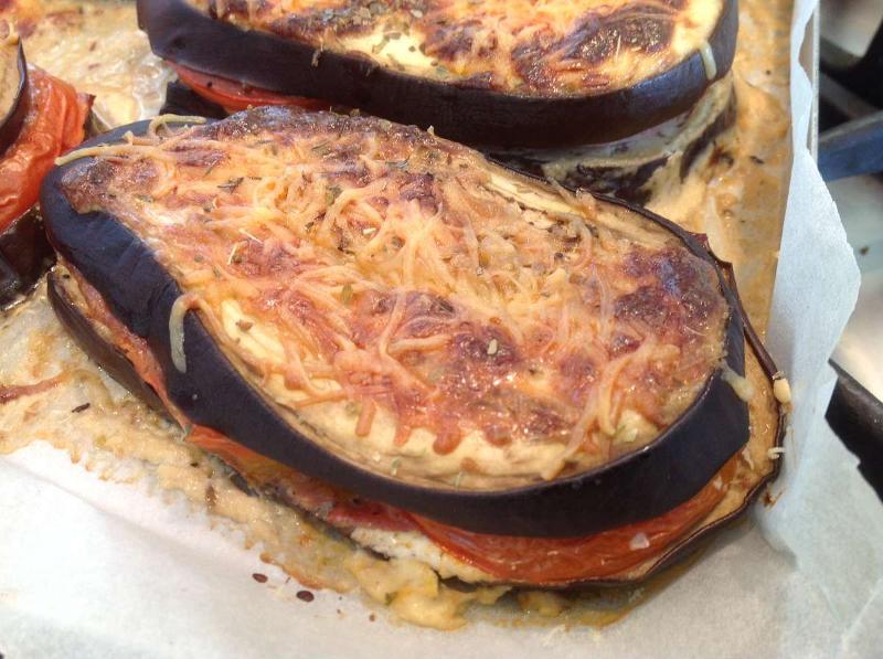 Recette Aubergines façon croque monsieur à Rives