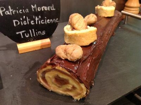 Bûche crème de marron et chocolat