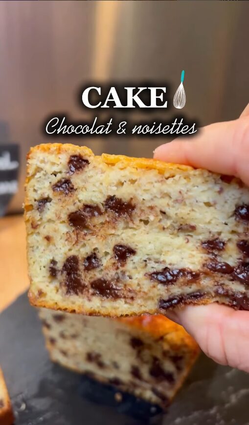Cake chocolat–noisette