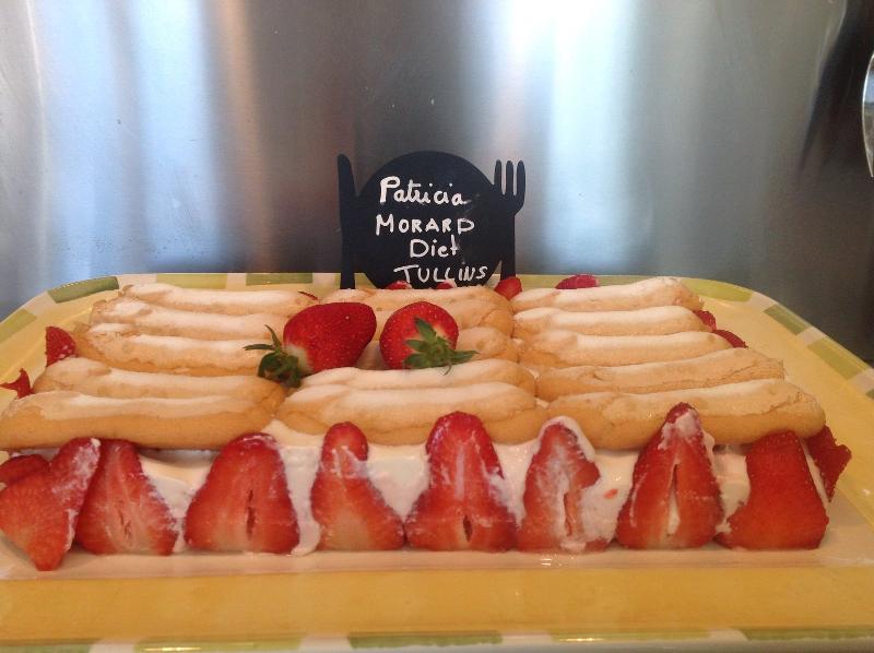 Charlotte légère fraises et fromage blanc