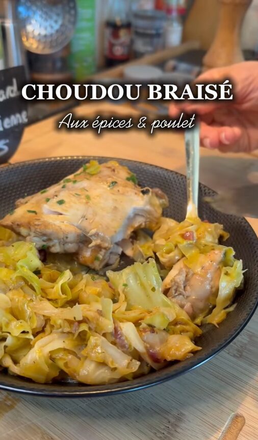 Choudou braisé aux épices & poulet
