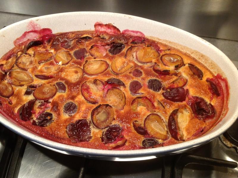 Recette clafoutis aux prunes à Voiron