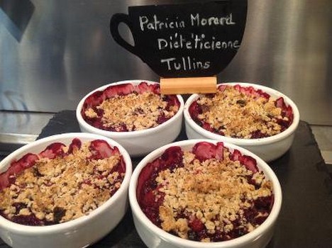 Crumble fruits rouges au beurre sale