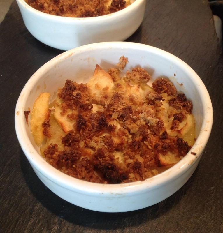 Recette crumble léger aux pommes à Tullins