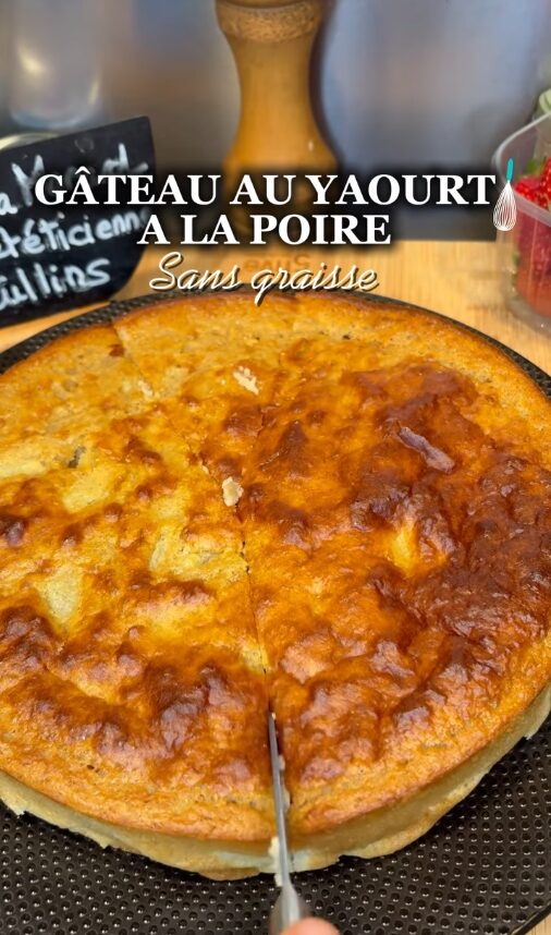 Gâteau au yaourt à la poire