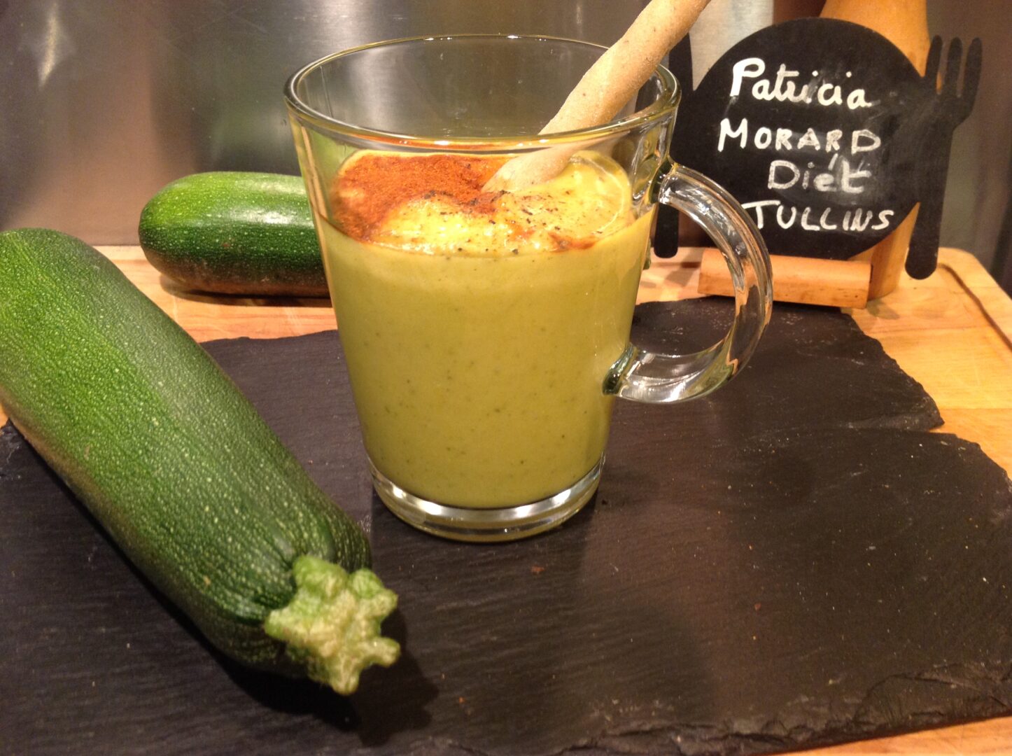 Crème de courgette froide au curry