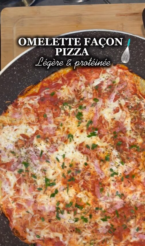 Omelette façon pizza
