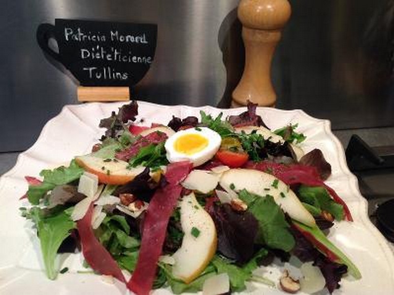 Salade Bresaola parmesan et poire