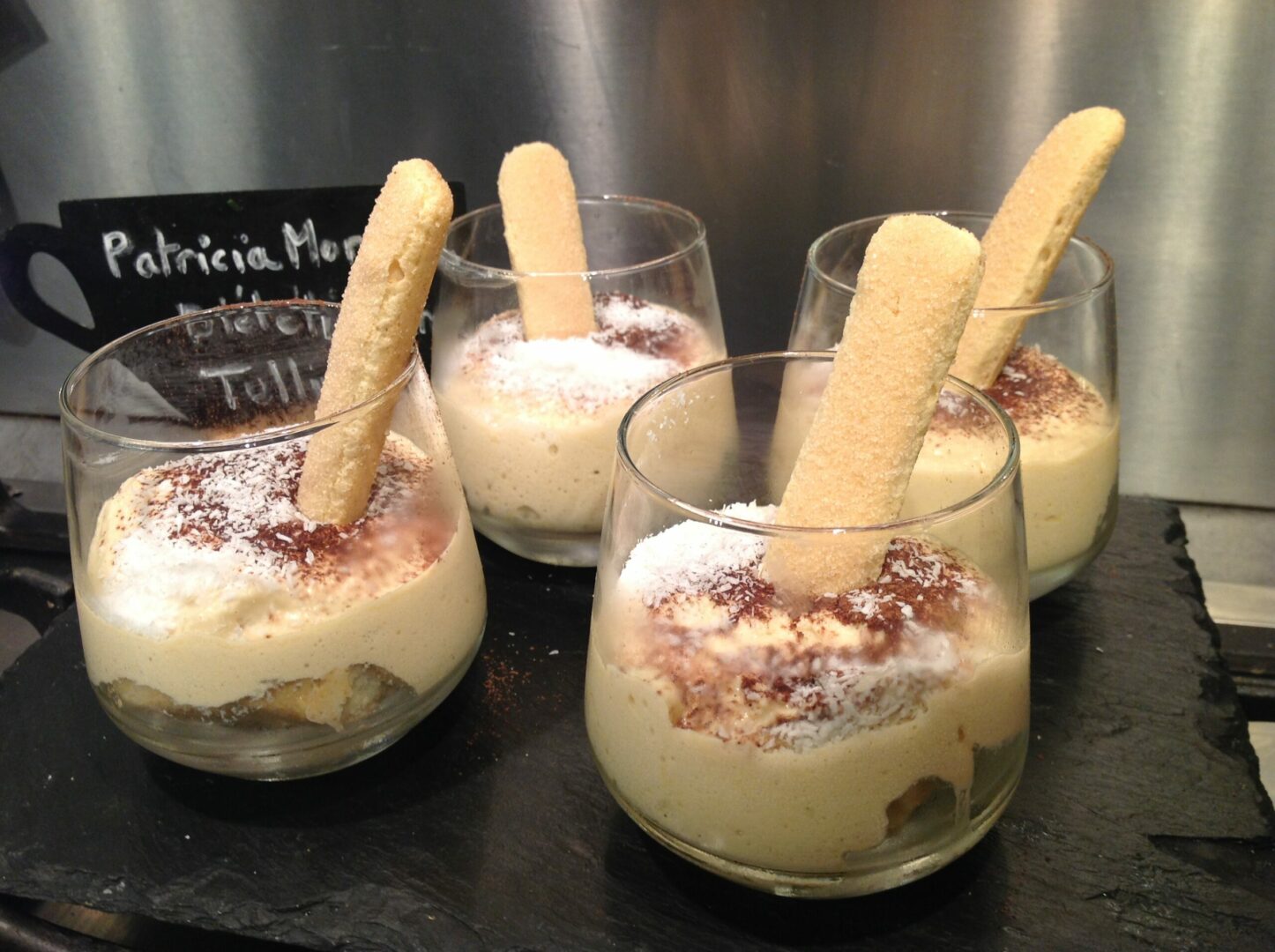 Verrines Tiramisu saveur noix de coco