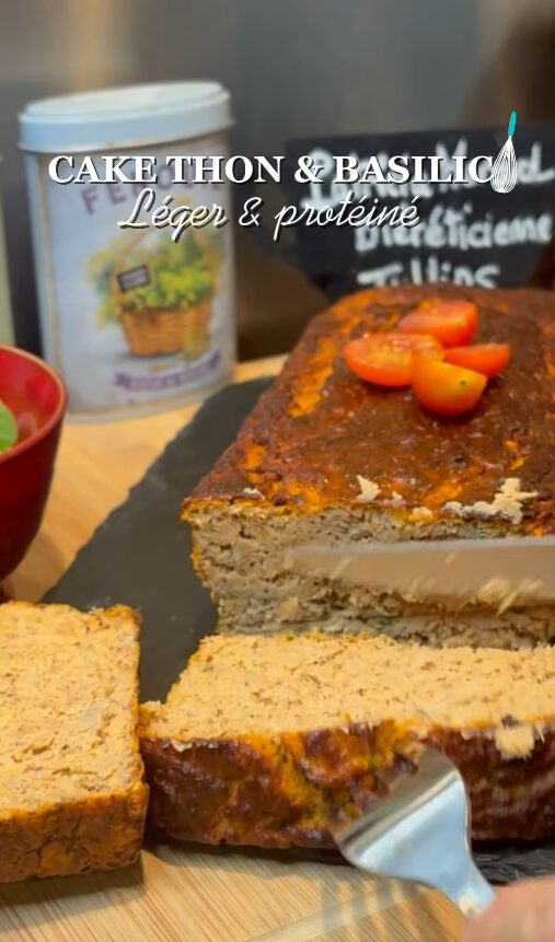 Cake thon et basilic