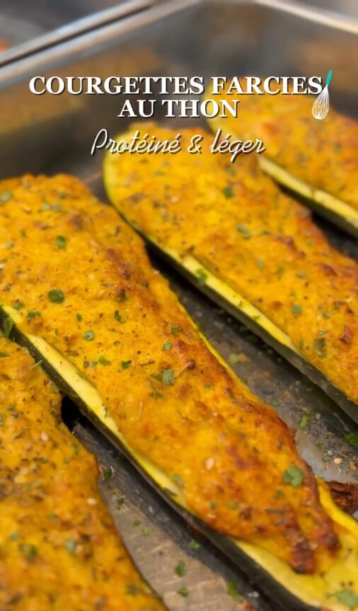 Courgettes farcies au thon