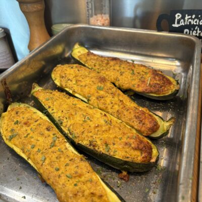 Courgettes farcies au thon