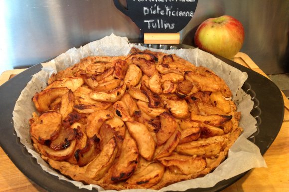 Recette Tarte au pomme cannelle pâte sablée sans gluten à Tullins