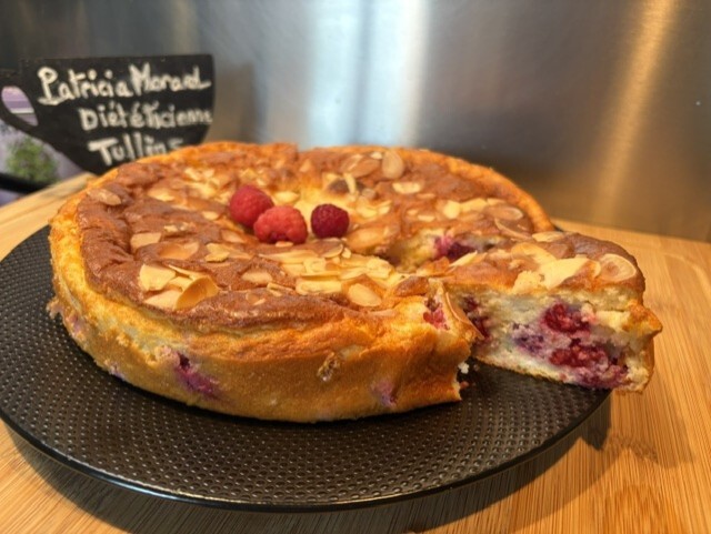 Moelleux amandes, framboises et citron