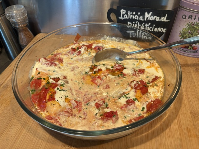 Recette pavés de saumon aux tomates