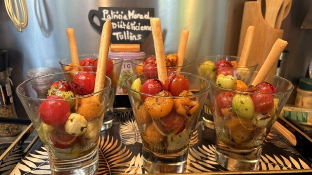 recette verrine tomate melon concombre